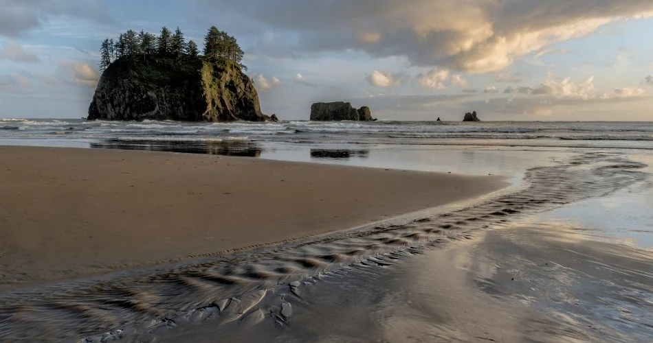 The Second Beach, Olympic coast, Washington: