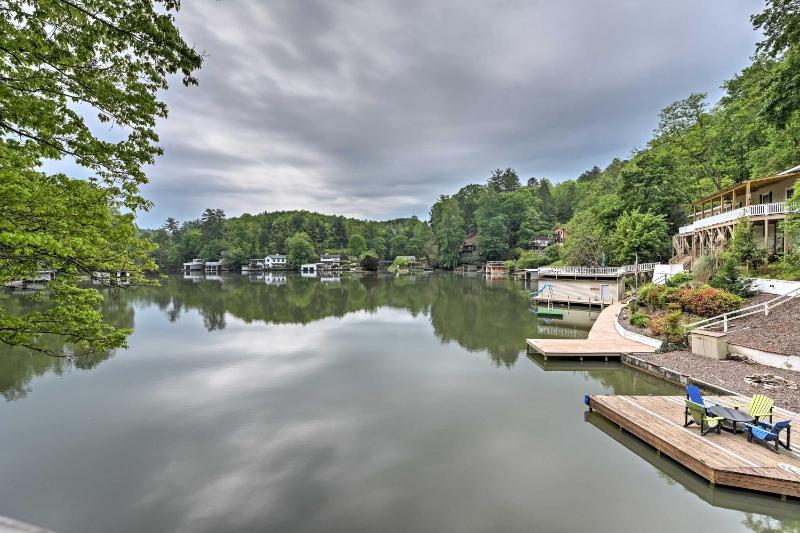 Waterfront Lake Lure Home with Loft and 2-Story Deck! - image 5