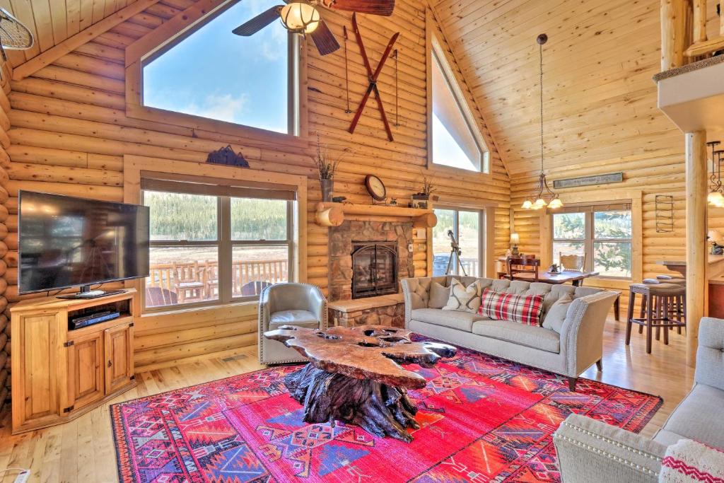 Secluded Alma Log Cabin with Deck Hot Tub and Views! - image 2