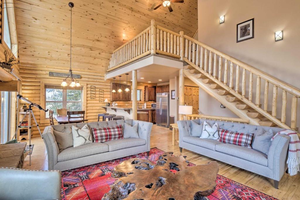 Secluded Alma Log Cabin with Deck Hot Tub and Views! - image 4