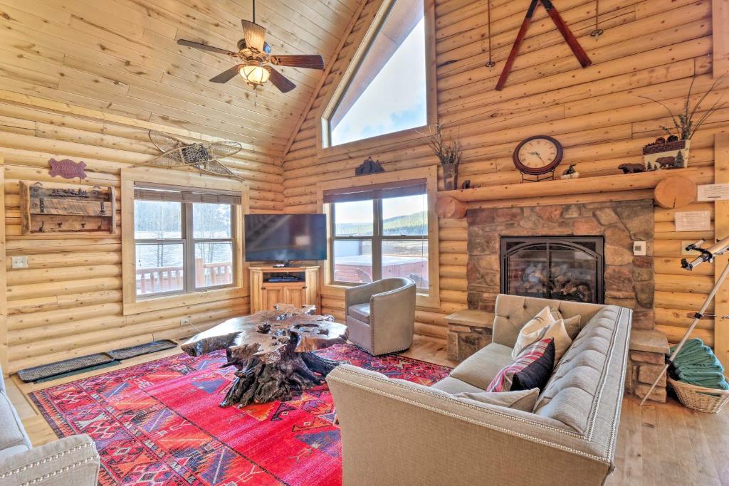 Secluded Alma Log Cabin with Deck Hot Tub and Views! - image 5