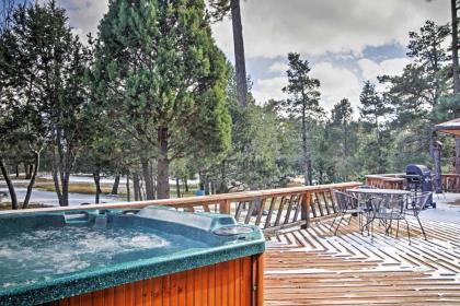 Rustic Alto Cabin with Hot tub Deck and Fireplace New Mexico