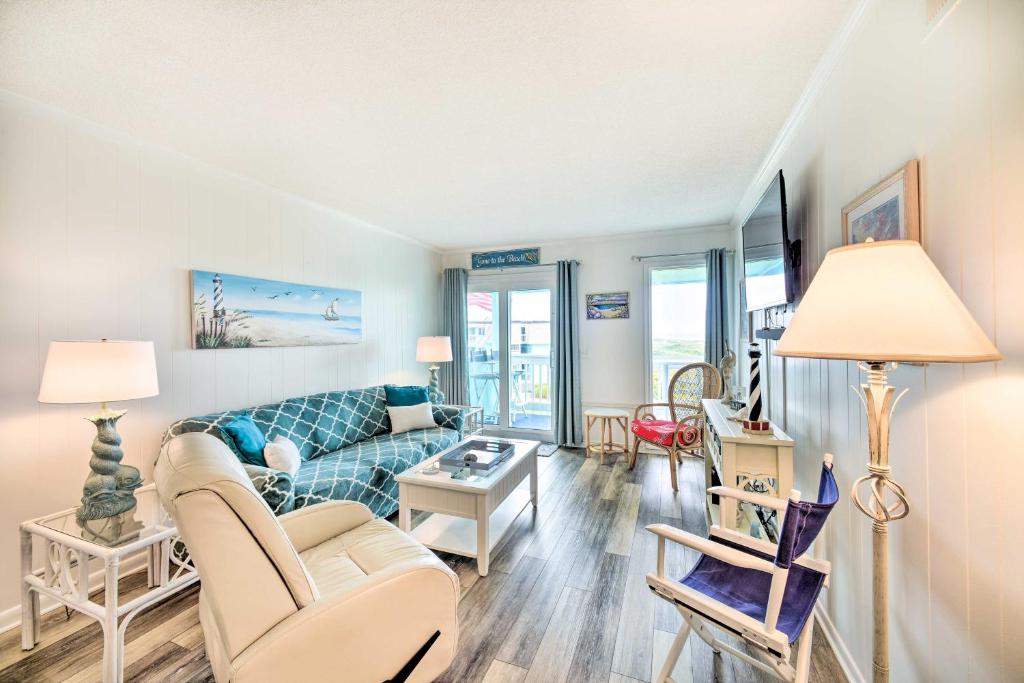 Chic Condo with Balcony and Pool - Walk to Beach! - image 4