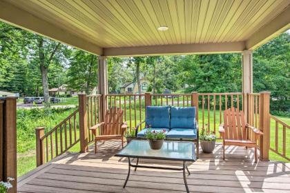 Cabin with Dock and Porch Across from Balsam Lake