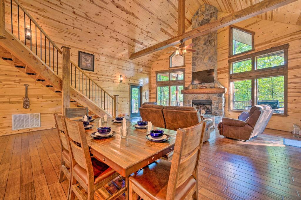 Creekside Cabin with Deck Hot Tub and Fire Pit! - image 7