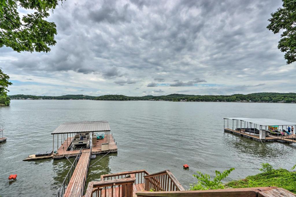 Spacious Lakefront Getaway with Deck and Boat Dock - main image