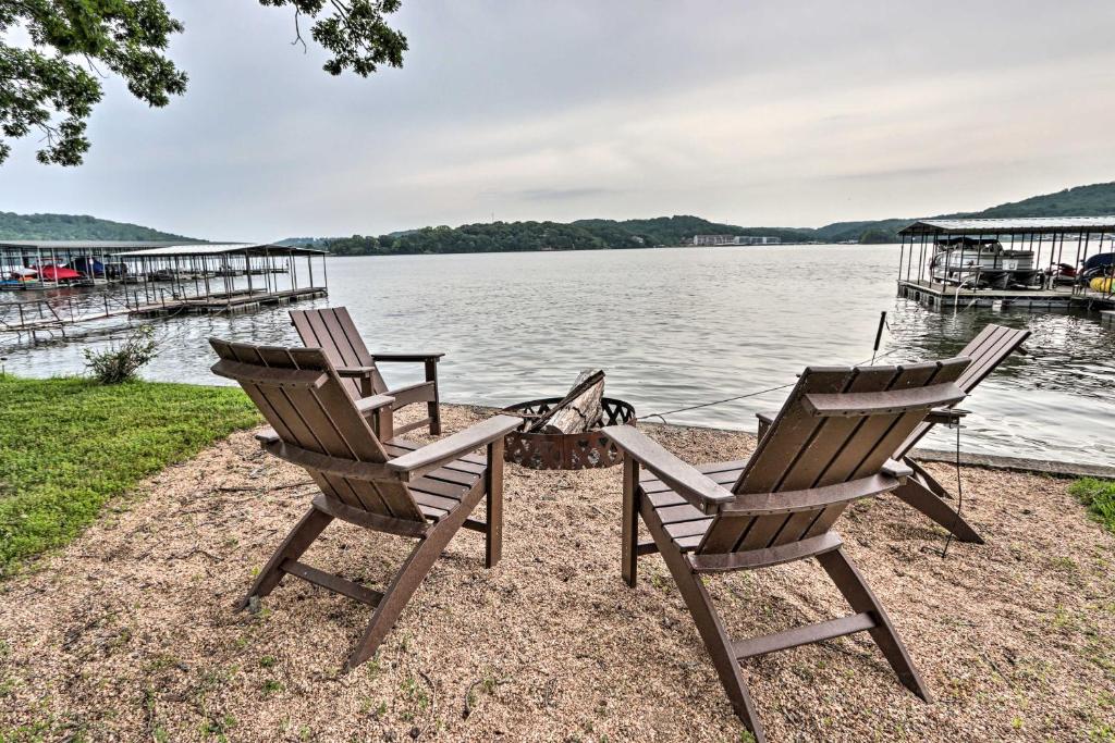 Contemporary Lakeside Haven with Dock and Hot Tub - main image