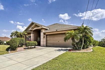 Waterfront Cape Coral Home with Dock Pool and Lanai!