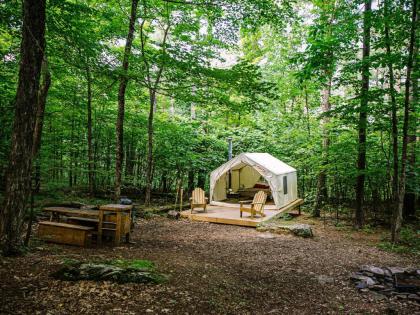 Luxury tents in Catskill New York