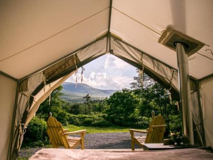 Luxury tents in Catskill New York