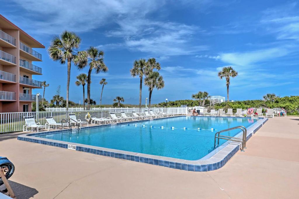 Oceanfront Cocoa Beach Condo with View -Walk to Pier! - main image