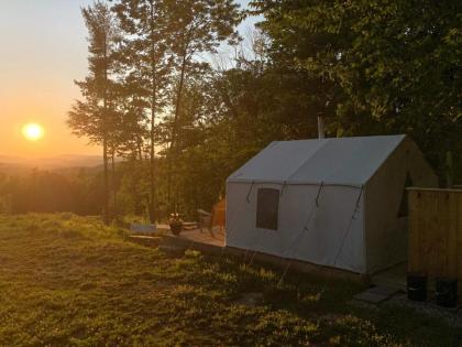 Luxury tents in Cornish Maine