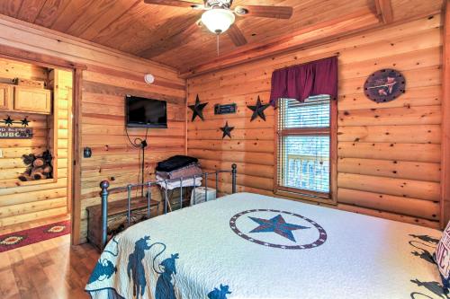 Smoky Mountain Rustic Log Cabin with Furnished Patio! - image 2