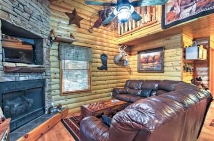 Smoky Mountain Rustic Log Cabin with Furnished Patio! - image 4