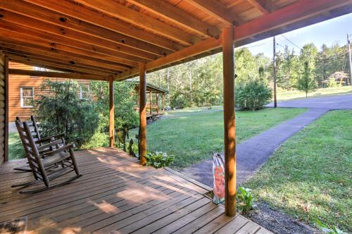 Smoky Mountain Rustic Log Cabin with Furnished Patio! - image 5