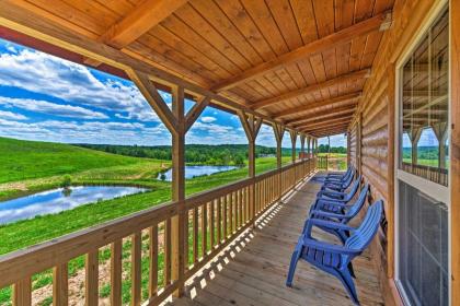 Mammoth Cave Cabin Porch Lake and Waterfall!