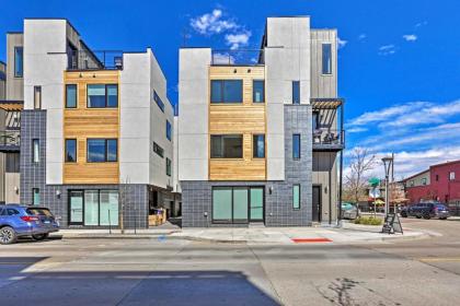 modern townhome with Rooftop and mountain Views Denver Colorado