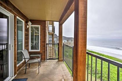 Beachfront Condo with Patio and Views   Walk to Shore Depoe Bay