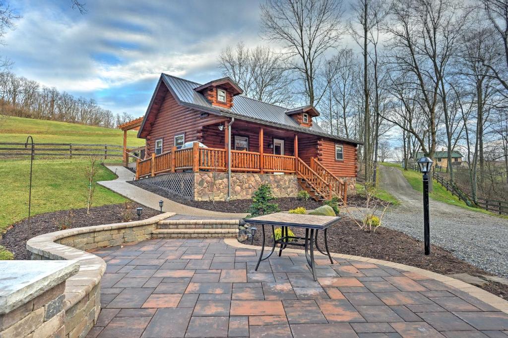 Rustic Dundee Log Cabin with Hot Tub and Forest Views! - main image