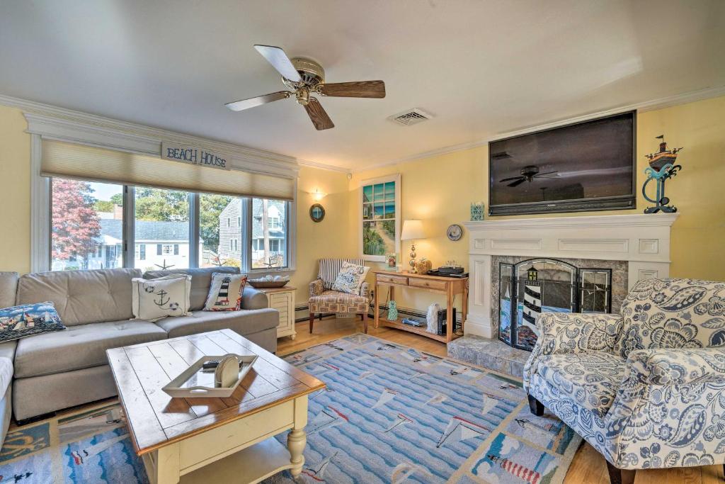 East Falmouth Home 3-Min Walk to Private Beach! - main image