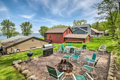 Waterfront Lake Koshkonong Home with Pier and Fire Pit