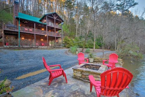 Riverfront Rosewater Cabin with Hot Tub Game Room! - image 2