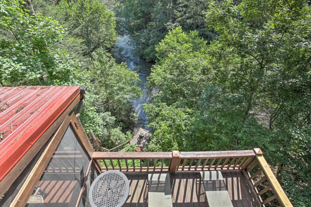 Treetop Cabin with Incredible Views and Hot Tub! - main image