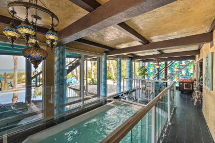 Luxe Beachfront Villa with Indoor Pool and Gulf View Englewood Florida