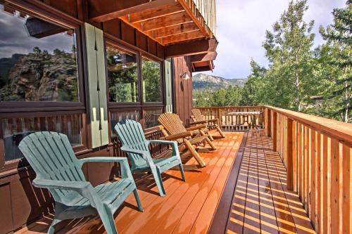 Peaceful Pines Estes Park Home with Longs Peak View - main image