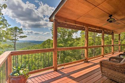 Spacious Log Cabin with Fire Pit and Game Room Eureka Springs Arkansas