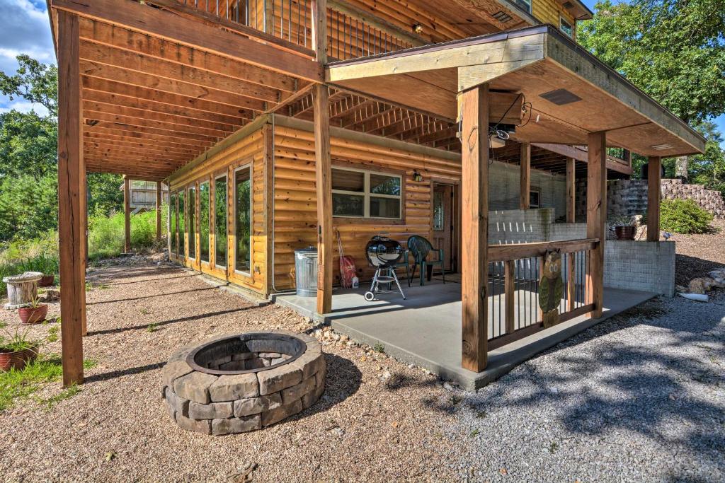 Spacious Log Cabin with Fire Pit and Game Room! - image 3