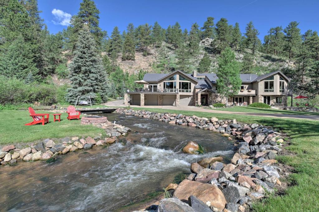 Stunning Evergreen Mountain Home on Private Stream - main image