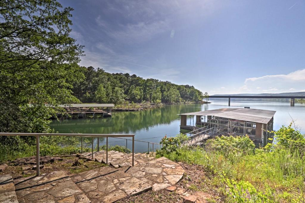 Greers Ferry Lakefront Home with Deck and Boat Slips! - main image