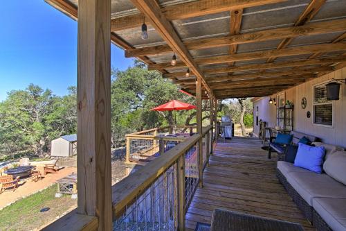 Private Hill Country House with Deck on 7 Acres! - main image