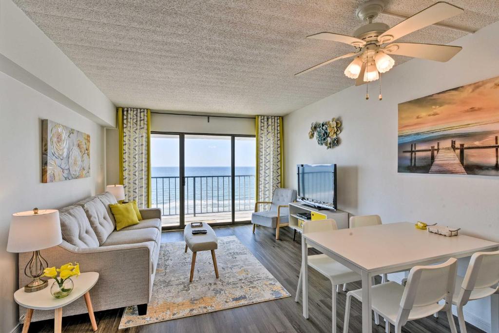 Bright Beach Condo with Ocean View and Balcony! - main image