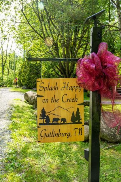 SPLASH HAPPY on the CREEK Gatlinburg Tennessee