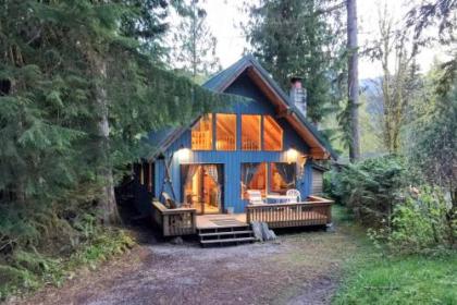 Mt Baker Rim Cabin #53 - A cozy cabin with a open fire place and outdoor hot tub