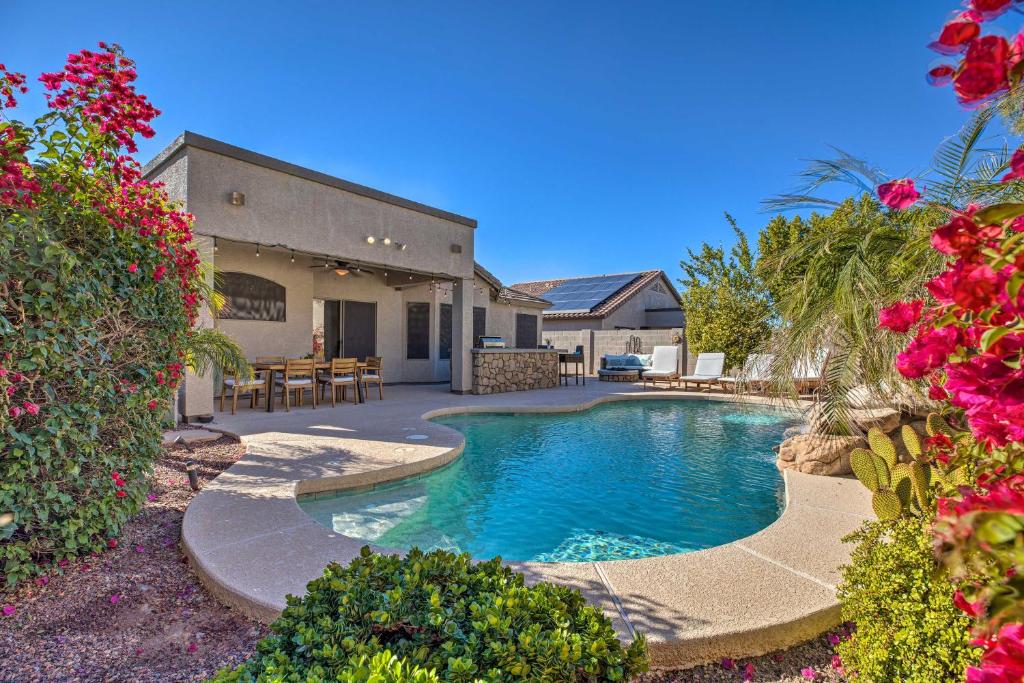 Warm Desert Oasis with Private Pool and Gas Fire Pit! - main image