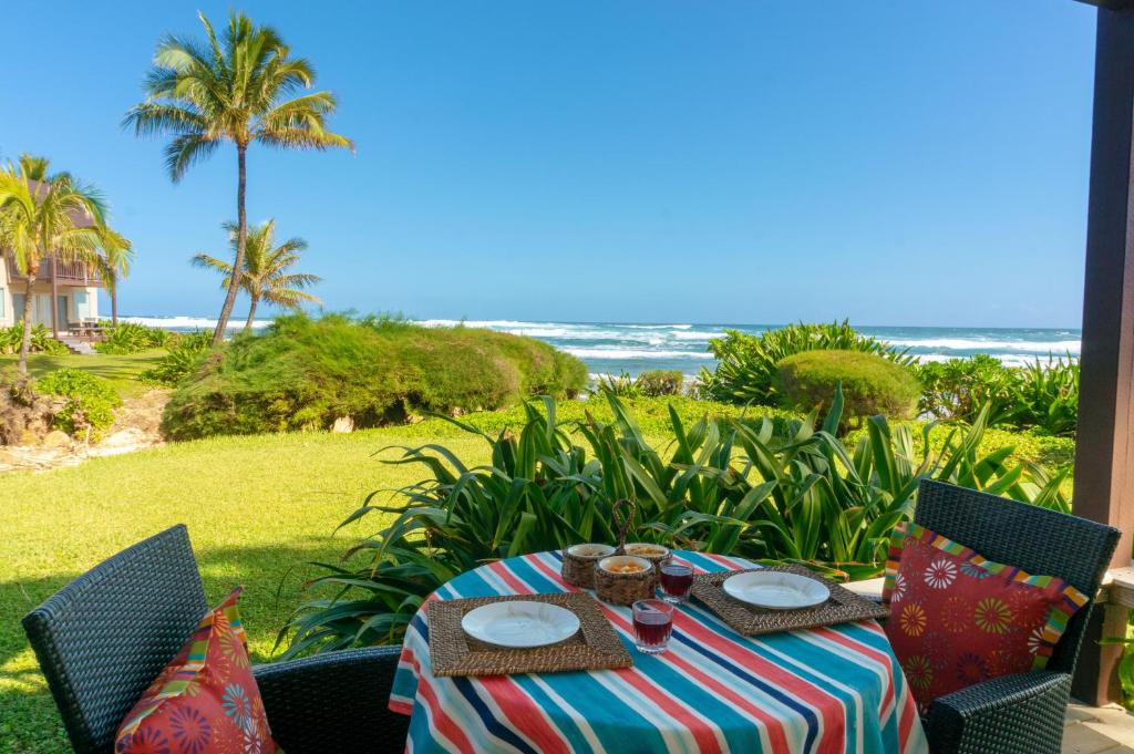 Hanalei Colony Resort I1-steps to sand oceanfront views wild & beautiful! - main image