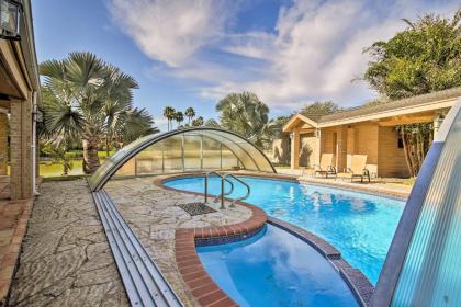 Waterfront Harlingen Home with Pool Patio and Gazebo!