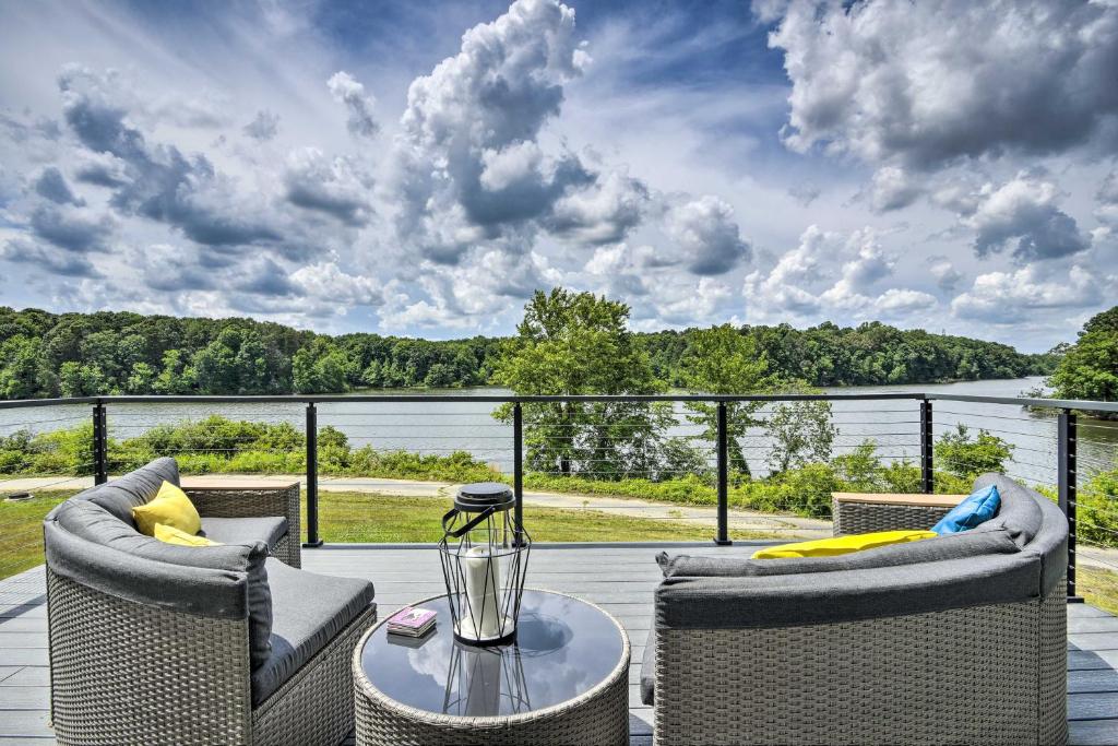 Upscale Lake View Home with Multi-Level Deck - main image