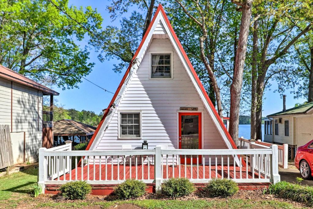 Waterfront A-Frame with Outdoor Oasis on Jackson Lake - image 2