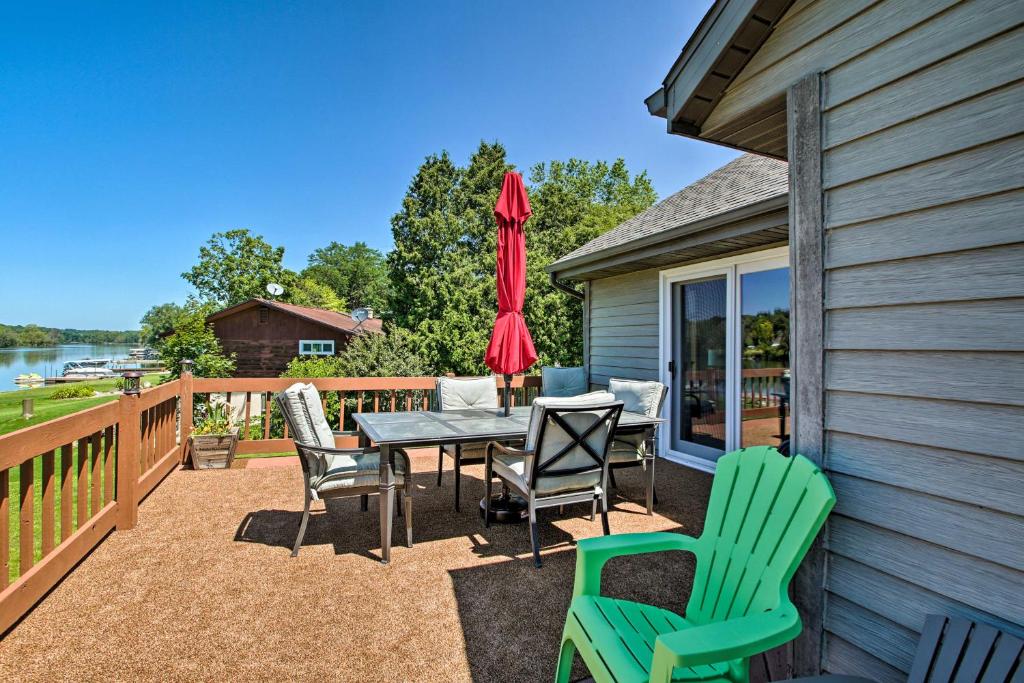 Family Home with Deck Yard Dock on Rock River! - main image