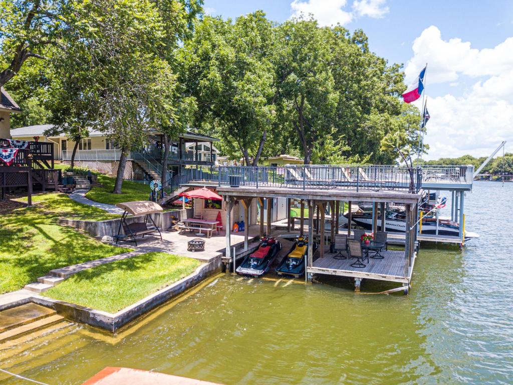 Lake LBJ Waterfront House w/ Private Boat Slip Swimming Area with Steps to the lake - image 2