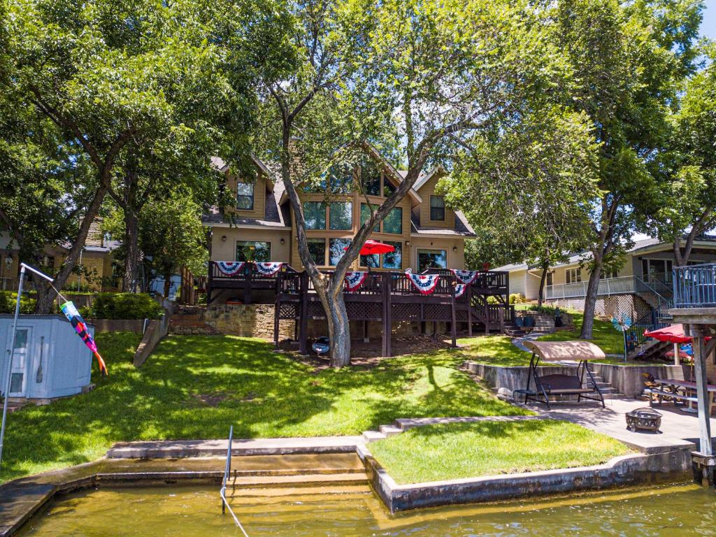 Lake LBJ Waterfront House w/ Private Boat Slip Swimming Area with Steps to the lake - image 3