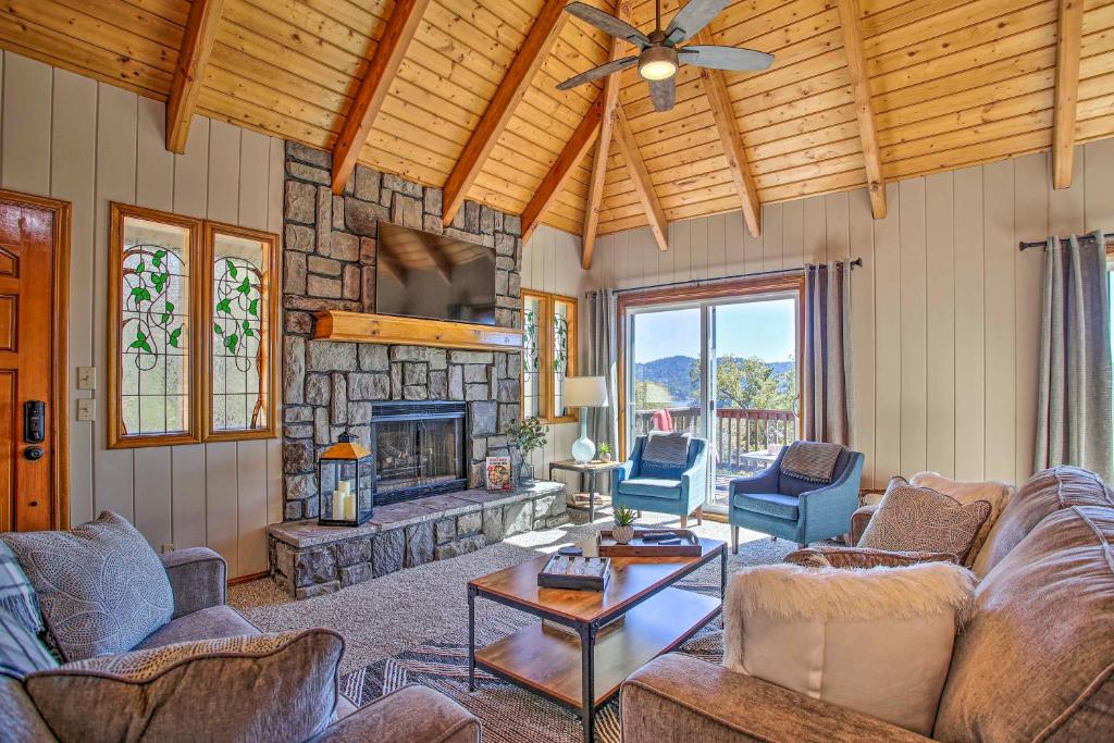 Lake Arrowhead Cabin with Luxury Deck and Lake View! - main image