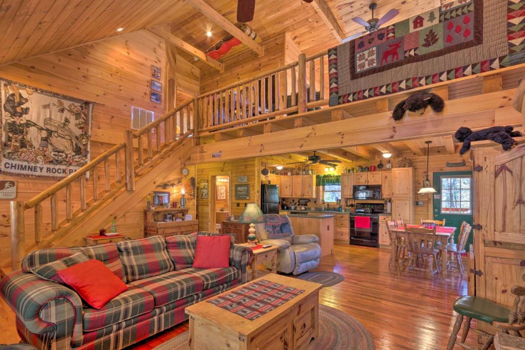 Cozy Log Cabin Retreat in Lake Lure Village Resort - image 4