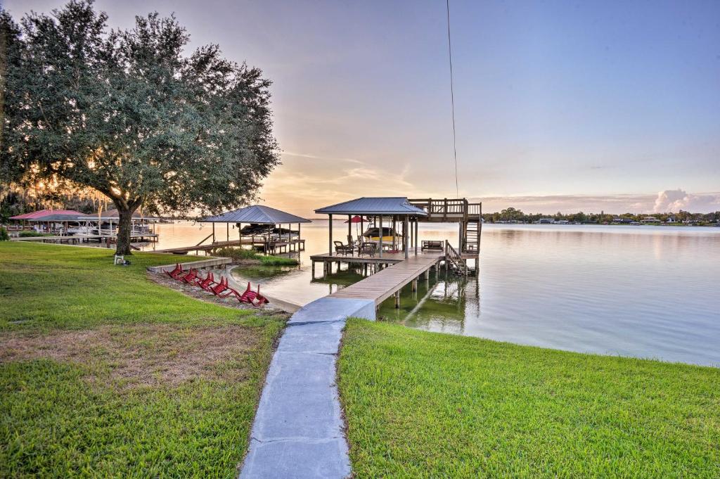 Waterfront Lake Placid Cottage with Private Boat Dock - main image