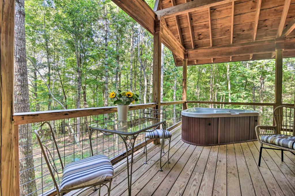 Romantic Asheville Area Cabin with Deck and Hot Tub! - image 4