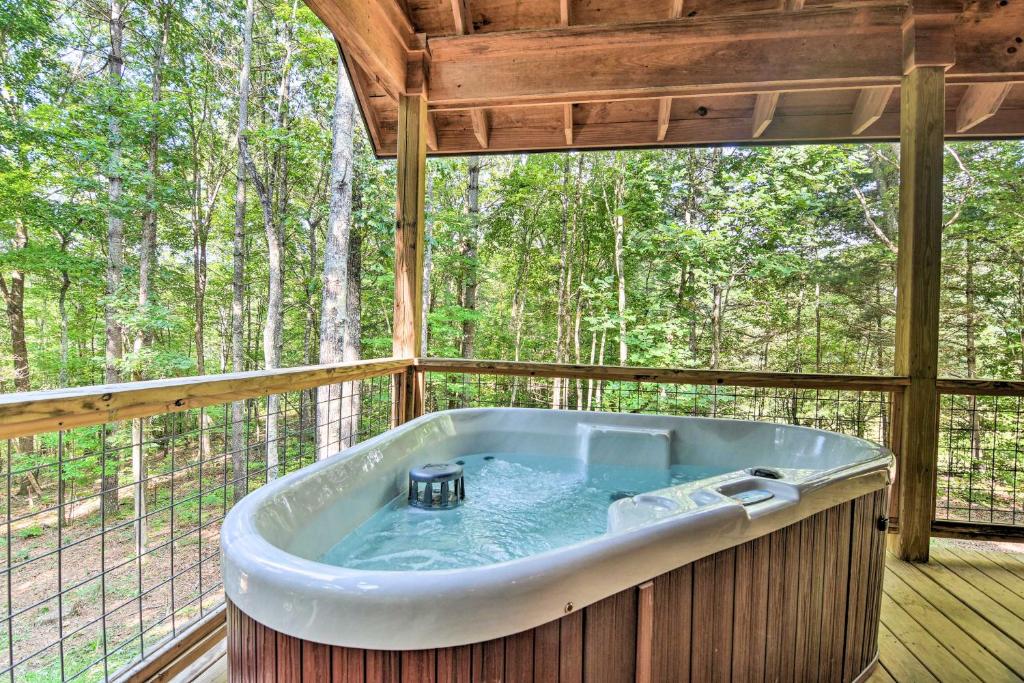 Romantic Asheville Area Cabin with Deck and Hot Tub! - image 5